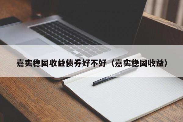 嘉实稳固收益债券好不好（嘉实稳固收益）